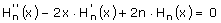 Hermitesche Polynome - Formel - 1