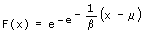 Extreme Value Type I–Verteilung - Formel