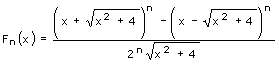Fibonacci-Polynom - Formel - Funktion