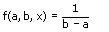 Uniform-Verteilung - Formel - Dichte