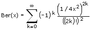 Kelvin-Funktion Ber - Formel - Funktion