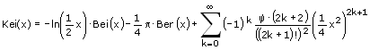 Kelvin-Funktion Kei - Formel - Funktion