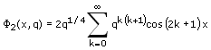 Jacobische Theta-Funktion 2 - Formel