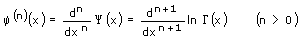 Polygamma-Funktion - Formel