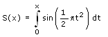Fresnel-Sinus - Formel