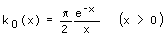 Modifizierte sphärische Bessel-Funktion 3. Gattung - Formel - Funktion