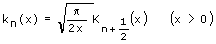 Modifizierte sphärische Bessel-Funktion 3. Gattung - Formel - Funktion