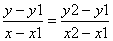 Gerade - Gleichung  - 1