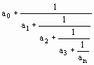 Kettenbruch - Gleichung  - 1