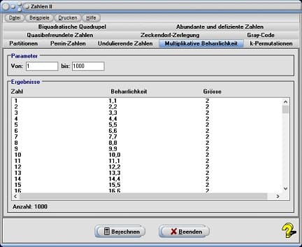 MathProf - Multiplikative Beharrlichkeit - Definition - Rechner - Berechnen - Berechnung - Tabelle