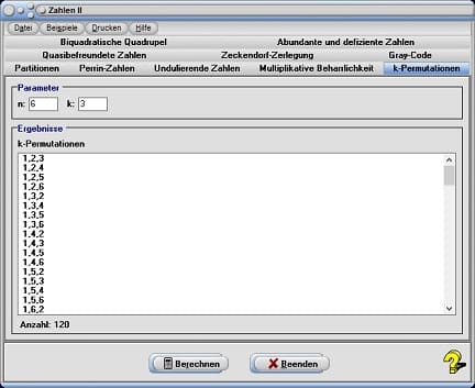 MathProf - k-Permutationen - Definition - Rechner - Berechnen - Berechnung - Tabelle