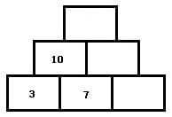 MathProf - Zahlenpyramide - Zahlenmauer - Rechenpyramide - Aufgabe - 3