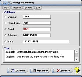 MathProf - Positionssystem - Dezimal - Hexadezimal - Binär - Oktal - Positionssystem - Zahlentyp - Zahlentypen - Dezimalzahl - Beispiel  - Dualzahlen - Hexadezimale Zahlen - Oktalzahlen - Dezimale Zahlen - Dualsystem - Hexadezimalsystem - Binärsystem - Oktalsystem - Zehnersystem - Stellenwertsystem - Zahlensysteme - Römische Zahlen -  - Konvertieren - Wandler - Umrechner - Umwandler - Numeralien - Zahlennamen - Zahlen in Buchstaben umwandeln - Umwandlung binär in dezimal - Dezimal zu Binär