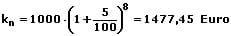 MathProf - Zinseszins - Formel - Beispiel