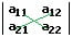 MathProf - Zweireihige Determinante - 2x2 - Regel