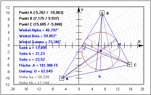 MathProf - Dreieck - Definition - Kongruenzsatz - Kongruenz - Kongruenzsätze - Tangenssatz - Flächensatz - Ähnlichkeit - Hauptähnlichkeitssatz - Kongruente Dreiecke - Basiswinkel - Basiswinkelsatz - Trigonometrische Flächenformel - Flächenverhältnis - Streckenverhältnis - Rechner - Berechnen - Bezeichnung - Fehlende Winkel berechnen - Fehlende Seiten berechnen - Fehlende Größen berechnen