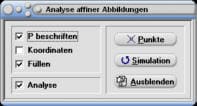 MathProf - Affine Transformation - Simulation - Matrix - Punkte - Fixpunkt - Matrix - Fixgerade