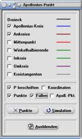 MathProf - Apollonius-Punkt - Dreieck - Mittenpunkt  - Kreise - Tangenten - Trigonometrie