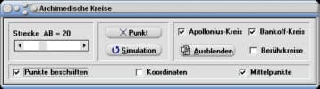 MathProf - Archimedische Kreise - Halbkreis - Apollonius-Kreis - Bankoff-Kreis