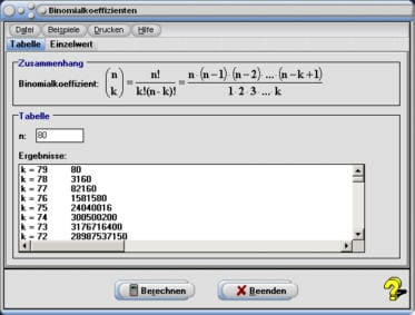 MathProf - Koeffizient - Wahrscheinlichkeitsrechnung - Binomialkoeffizient - Tabelle - Unterrichtsmaterialien - Lernen - Erlernen - Übungsaufgaben - Üben - Übungen - Lösungen - Aufgaben - Definition - Diagonalen - Zeilen - Summe der Binomialkoeffizienten