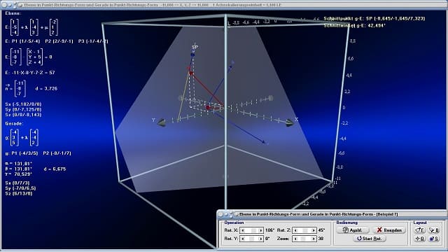 MathProf - Ebene in Punkt-Richtungsform - Gerade - Durchstoßpunkt - Schnittpunkt - Windschief - Lagebeziehung Gerade - Ebene - Spurpunkte - Ortsvektor - Richtungsvektor - Parameterdarstellung - Abstand - Gerade - Punkt - Ebene - Normalenvektor - Ebenengleichung - Parametergleichung - Schnittpunkt Gerade Ebene - Parameterform - Ebenen im Raum - Lagebeziehung - Abstand Ebene Gerade - Vektorgeometrie - Ebene in Parameterform - Ebene in Parameterdarstellung - Punktrichtungsgleichung - Rechner - Berechnen