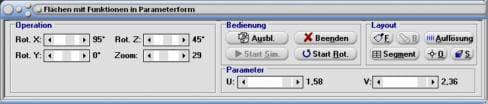 MathProf - 3D-Fläche im Raum - Gekrümmte Fläche - 3D-Animation