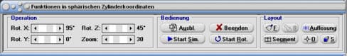 MathProf - Zylinderkoordinaten - Werte - Flächenelement 