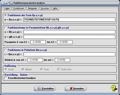 MathProf - Parameter - Funktion - Analyse - Funktionsgraph - Plotten - Kurve - Parametrisierung - Funktionsparameter - Darstellen - Plotten - Graph - Grafik - Zeichnen - Plotter