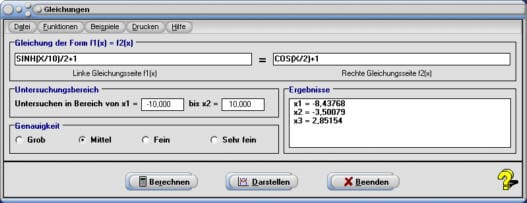 MathProf - Gleichung - Lösung - Gleichungen lösen - Gleichungslösung - Funktionsgleichung - Lineare Gleichungen  - Nichtlineare Gleichungen - Gleichungslöser - Gleichungsrechner - Trigonometrische Gleichungen - Darstellen - Rechner - Berechnen - Grafik - Zeichnen - Potenzgleichung - Potenzgleichungen - Wurzelgleichung - Exponentialgleichung - Logarithmusgleichung - Logarithmusgleichungen - Wurzelgleichungen - Exponentialgleichungen