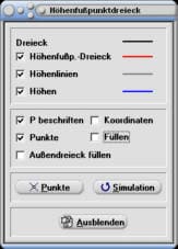 MathProf - Höhenfußpunkte - Dreieck - Höhen - Höhenlinien - Winkel - Trigonometrie