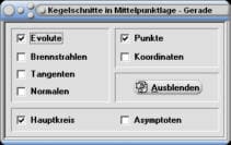 MathProf - Ellipse - Tangente - Normale - Gerade  - Hauptkreis - Plotten - Berechnen