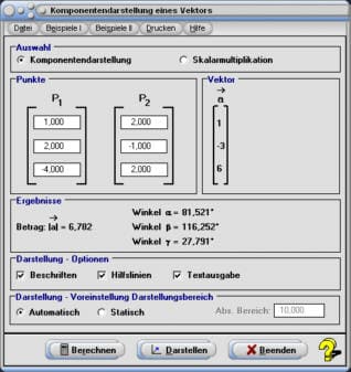 MathProf - Komponentendarstellung - Vektoren im Raum - Skalarmultiplikation - Skalar - Multiplikation - Vektormultiplikation mit Skalar - Vektorrechnung - Vektoren multiplizieren