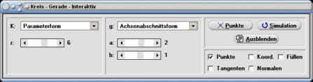 MathProf - Kreise - Schnittpunkte - Chordale - Tangenten - Normalen - Gleichung