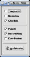 MathProf - Kreise - Chordale - Tangenten - Normalen - Schnittpunkte - Kreisfläche