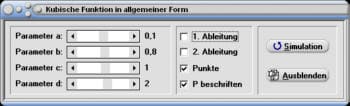 MathProf - Kubische Funktion - Kurve - Nullstellen - Hochpunkt - Tiefpunkt - Wendepunkt
