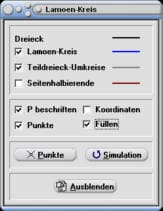 MathProf - Lamoen-Kreis - Seitenhalbierende - Umkreise - Winkel - Dreieck - Trigonometrie