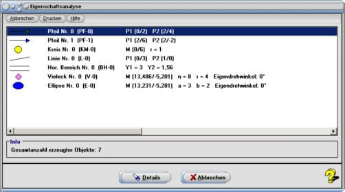 SimPlot - Geometrie - Eigenschaften - Analyse - Geometrische Figuren