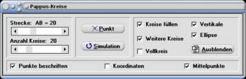 MathProf - Pappos-Kette - Kreise - Ellipse