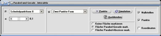 MathProf - Parabelgleichnung - Nullstellen - Parameter - Scheitelpunktform - Fläche - Parabelgleichung