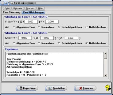 MathProf - Parabel - Normalform - Normalparabel - Tabelle - Werte - Formel - Beispiele - Aufgaben - Beispielaufgaben  - Definition - Berechnung - Linearfaktorform - Scheitelpunktberechnung - Merkmale - Verschieben - Reinquadratische Gleichungen - Parabelgleichungen - PQ-Gleichung - Scheitelpunkt - Tangente - Schnittpunkt - Parabeln - Steigung - Darstellen - Rechner - Berechnen