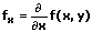 1. partielle Ableitung nach x