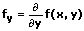 1. partielle Ableitung nach y