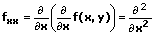 2. partielle Ableitung fxx