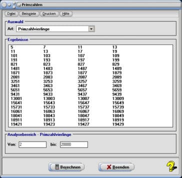 MathProf - Primzahlen - Tabelle - Rechner - Primfaktoren - Beispiele - Berechnen - Berechnung - Zerlegen - Zerlegung  - Liste - Primfaktorzerlegung - Primzahlzerlegung - Primzahlentabelle - Was ist eine Primzahl - Finden - Primzahlenrechner - Definition - Zweistellige Primzahl - Fundamentalsatz der Arithmetik - Satz von Fermat - Primteiler - Eigenschaften - Vier Quadrate Satz