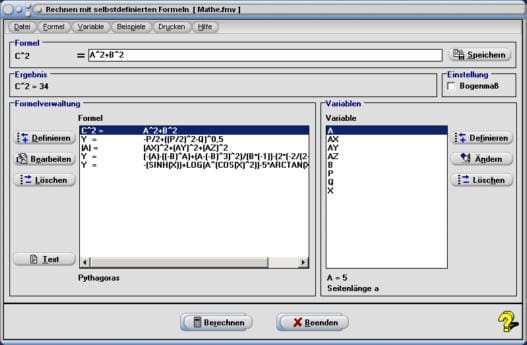 MathProf - Mathematische Formeln - Formel - Variablen - Gleichungen - Rechner - Berechnen - Definieren - Lösung - Formeln erstellen - Formeln lösen - Rechnen - Formeln - Formelberechnung - Formelrechner - Rechnen mit Variablen - Rechner für Terme mit Variablen