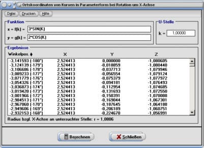 MathProf - Rotation - Körper - 3D - Flächeninhalt - Grafisch - Integral - Rotationsachse