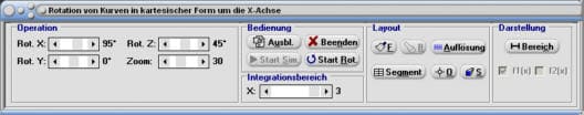 MathProf - 3D - Rotationskörper - Funktion - Mantelfläche - Oberfläche - Plotten - Radius - zeichnen