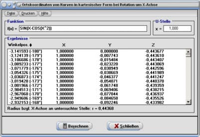 MathProf - Integral - Rotationskörper - Plotten - Radius - zeichnen - Rotationsvolumen - Mantelfläche