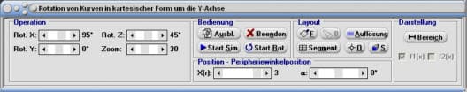 MathProf - Integral - Drehung - Rotationsintegral  - Flächeninhalt - Plotten