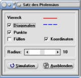 MathProf - Satz des Ptolemäus - Kreis - Radius - Diagonalen
